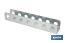 Soporte para destornilladores | Adecuado para panel de herramientas | Material: acero galvanizado | Longitud: 220 mm - Cofan