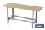 Banco de vestuario | Estructura de acero | Asiento de madera| Medidas: 47,5 x 100 x 32 cm - Cofan