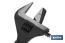 Llave ajustable reversible de gran apertura | Con moleta central. Mango fabricado en goma de gran confort | Medidas 8" (200 mm) - Cofan