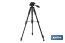 Trípode telescópico universal | 3 patas extensibles | Altura ajustable desde 49 cm hasta 149 cm | Material: ABS + aluminio | Bolsa de transporte incluida - Cofan