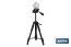 Trípode telescópico universal | 3 patas extensibles | Altura ajustable desde 49 cm hasta 149 cm | Material: ABS + aluminio | Bolsa de transporte incluida - Cofan
