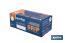 Caja de 100 guantes de nitrilo con textura diamantada | Tallas de la S a la XL | Color: Naranja - Cofan