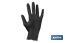 Caja de 100 guantes de nitrilo con textura diamantada | Tallas de la S a la XL | Color: Negro - Cofan