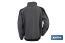 Work Fleece Jacket | Walker Model | Composition: 100% polyester | Grey/Black - Cofan