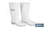 Bota de Agua | Alta | Fabricada en PVC | Color Blanco | Suela Antideslizante y Resistente a la Abrasión - Cofan