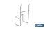 Angle grinder rack | Lightweight and adaptable design | Light grey | Suitable for Cofan display stand | Size: 110 x 80 x 200mm - Cofan