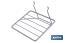 Saw rack | Lightweight and functional design | Ideal for display stands | Light grey | Size: 200 x 180 x 140mm - Cofan