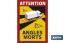 Etiqueta Adhesiva Camión o Autobús | Pegatina Obligatoria en Francia | Señal ATTENTION ANGLES MORTS - Cofan