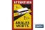 Etiqueta Adhesiva Camión o Autobús | Pegatina Obligatoria en Francia | Señal ATTENTION ANGLES MORTS - Cofan