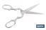 Tijeras de pescado | Adecuadas para uso profesional | Hojas de acero inoxidable | Longitud: 21 cm | Ideales para corte preciso de alimentos - Cofan