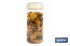 Bote de cocina de vidrio borosilicato | Tapa beige | Cierre a presión | Capacidad: 1,3 litros | Almacenaje de alimentos | Medidas: Ø10 x 23 cm - Cofan