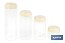 Bote de cocina de vidrio borosilicato | Tapa beige | Cierre a presión | Capacidad: 1,3 litros | Almacenaje de alimentos | Medidas: Ø10 x 23 cm - Cofan