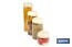 Bote de cocina de vidrio borosilicato | Tapa beige | Cierre a presión | Capacidad: 1,3 litros | Almacenaje de alimentos | Medidas: Ø10 x 23 cm - Cofan