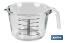 Pichet doseur en Borosilicate | Modèle Baritina | Capacité 1 L | Convient pour Micro-ondes, Four et Congélateur - Cofan
