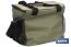 Nevera portátil porta alimentos | Bolsa isotérmica con correa ajustable | Color: verde y beige | Medidas: 35 x 25 x 27,5 cm - Cofan