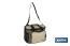 Nevera portátil porta alimentos | Bolsa isotérmica con correa ajustable | Color: verde y beige | Medidas: 35 x 25 x 27,5 cm - Cofan