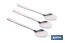 Cucchiaino da tè | Modello Bari | Realizzato in acciaio inox 18/10 | Blister da 3 unità - Cofan