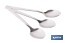 Cucchiaino da tè | Modello Bari | Realizzato in acciaio inox 18/10 | Blister da 3 unità - Cofan