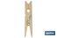 Pinzas de Madera | Pack de 24 Unidades | Primera Calidad | Medida 7 cm de Longitud | Pinzas Multiusos - Cofan