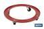 4 wheel gas cylinder trolley | Metallic base | Resists up to 50kg | Red gas cylinder stand - Cofan