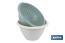 Set de Ensaladera y Escurridor de Verduras | Color: blanco y verde | Medida: 30 x 19 cm - Cofan