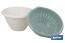 Set de Ensaladera y Escurridor de Verduras | Color: blanco y verde | Medida: 30 x 19 cm - Cofan