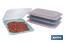 Pack de 4 fiambreras portaembutidos apilables | Tapa transparente | Conservación de alimentos | Medidas: 25 x 17 x 3 cm - Cofan