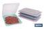 Pack de 4 fiambreras portaembutidos apilables | Tapa transparente | Conservación de alimentos | Medidas: 25 x 17 x 3 cm - Cofan