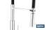 Single-Handle Kitchen Mixer Tap | Flexible Spout | Black | Nyassa Model - Cofan