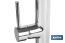 Single-Handle Kitchen Mixer Tap | Flexible Spout | Black | Nyassa Model - Cofan