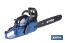 Petrol chainsaw | 2 stroke engine | 20" guide bar | Power: 2.56 hp | Anti-vibration system | Easy start - Cofan