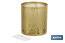 Difusor cilíndrico para aromaterapia | Capacidad de 100 ml | Forma cilíndrica con árboles en color dorado - Cofan