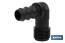 3/4" Male-threaded elbow hose connector | Black | Essential irrigation accessory for drip irrigation system installation - Cofan