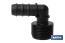 3/4" Male-threaded elbow hose connector | Black | Essential irrigation accessory for drip irrigation system installation - Cofan
