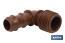 Conector en forma de Codo con Rosca Macho 1/2'' o 3/4" | Accesorio de riego imprescindible para cualquier instalación de riego por goteo | Con estrías y rosca macho | Ideal para jardinería y agricultura - Cofan
