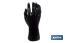 Glove display hand | Mannequin right hand with magnetic base | Black polypropylene - Cofan