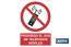 Prohibido el uso de teléfonos móviles - Cofan