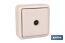 Base quadrata per la presa dell’antenna TV | 1 presa Femmina | Colore: bianco - Cofan