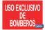 Uso exclusivo Bomberos. El diseño de la señal puede variar, pero en ningún caso se variará el significado de la misma. - Cofan